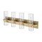 Z-Lite Lawson 4 Light Vanity, Rubbed Brass & Clear 343-4V-RB - alternate 3